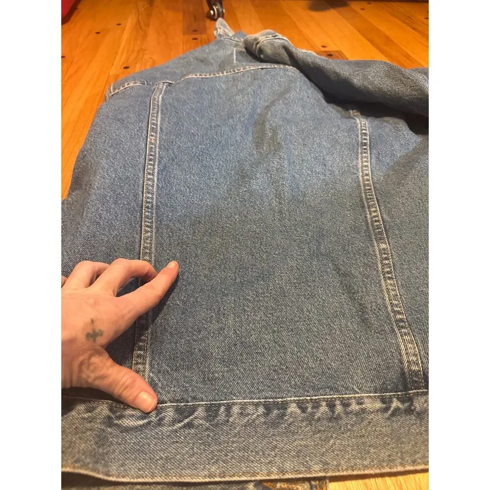 Levi's® Vtg Jacket Relaxed-fit 90's Trucker Men's Sz Medium 70507-0389 - Picture 8 of 12